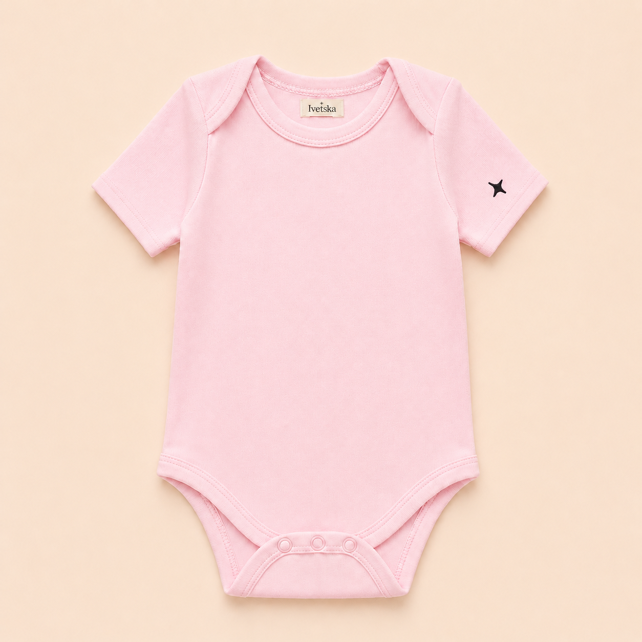 Short Sleeve Bodysuit Blush Pink