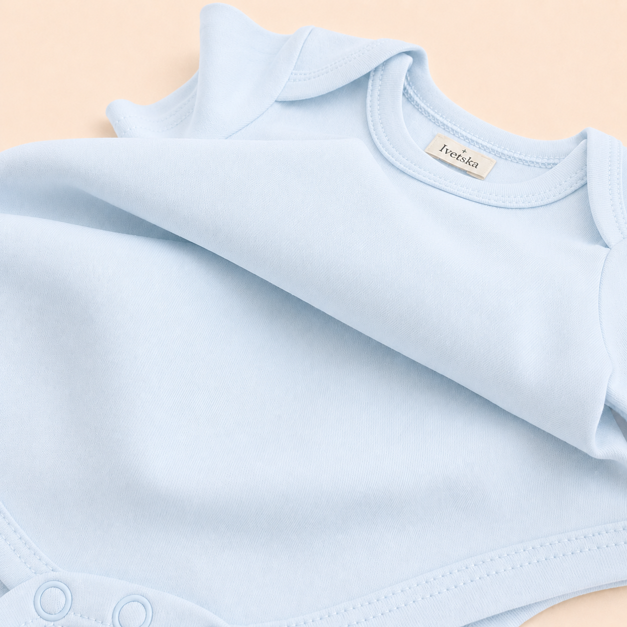 Short Sleeve Bodysuit Powder Sky