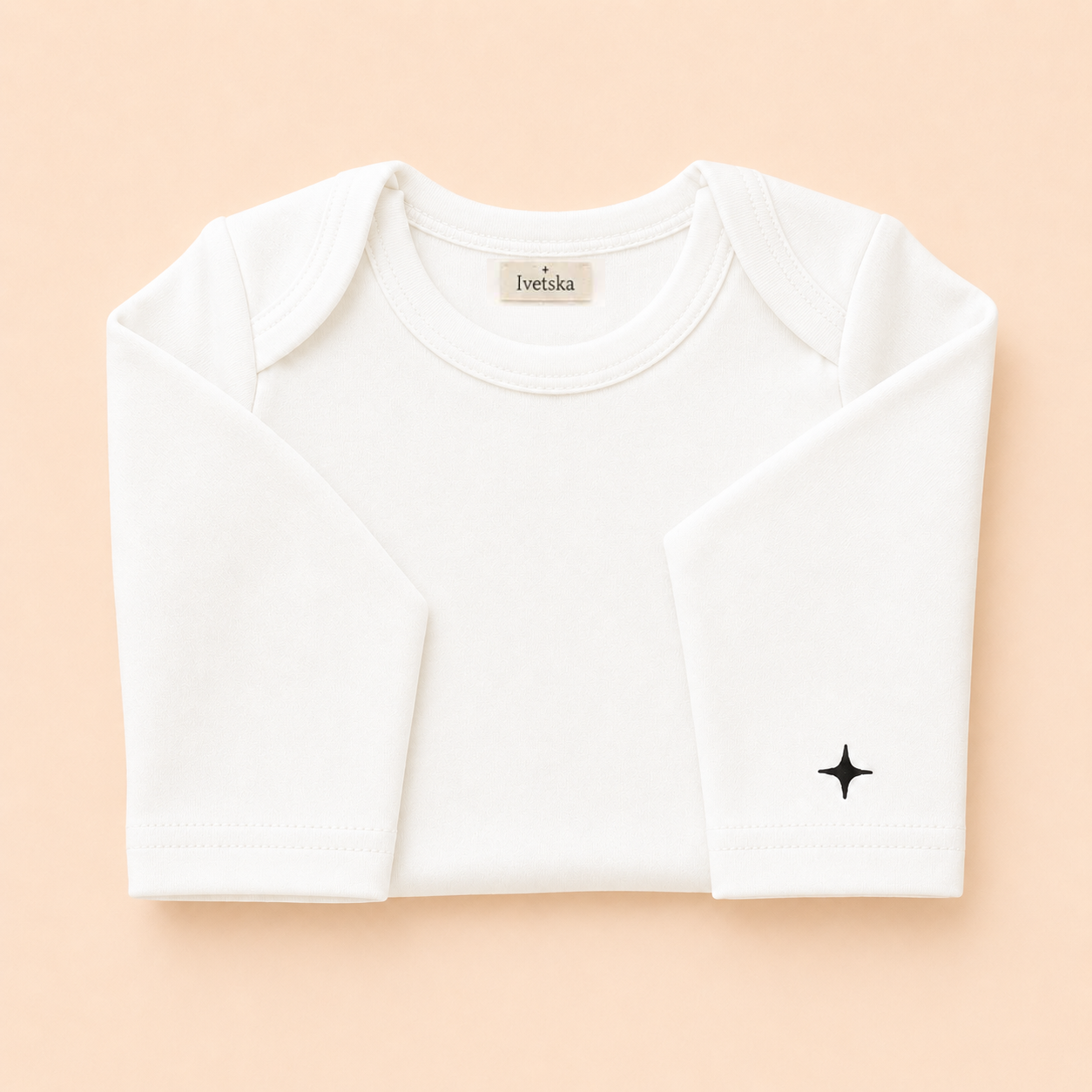 Long Sleeve Bodysuit Soft White