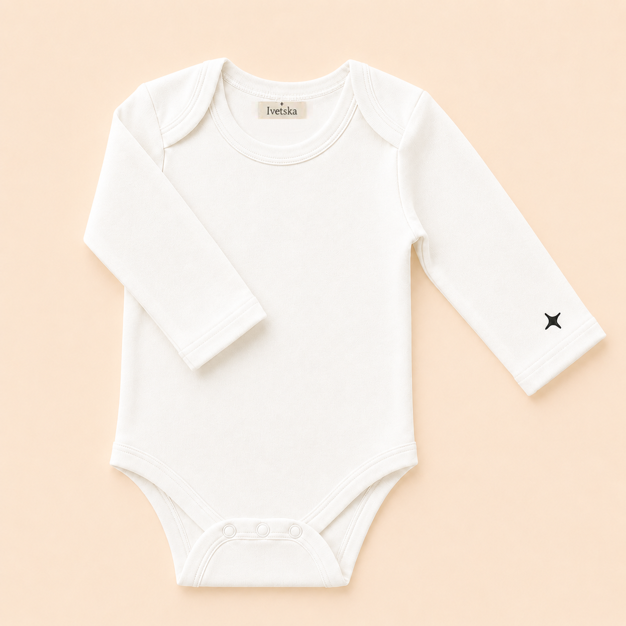 Long Sleeve Bodysuit Soft White