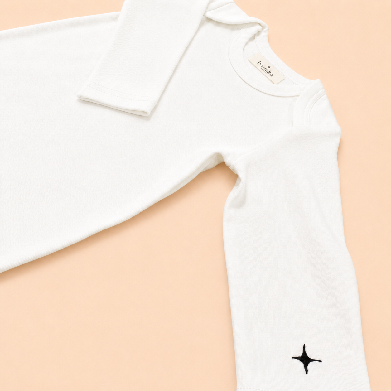 Long Sleeve Bodysuit Soft White