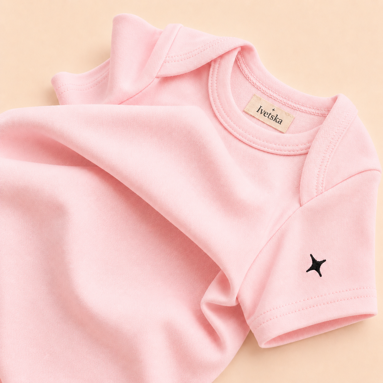 Short Sleeve Bodysuit Blush Pink
