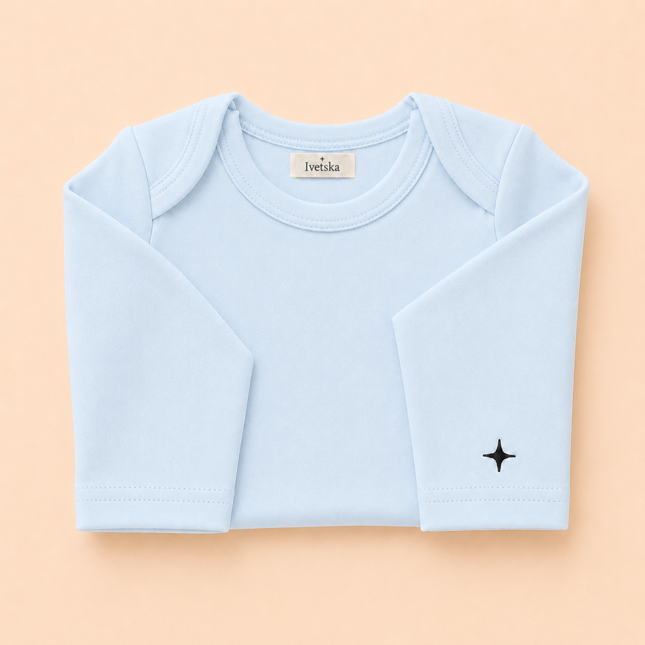 Long Sleeve Bodysuit Powder Sky