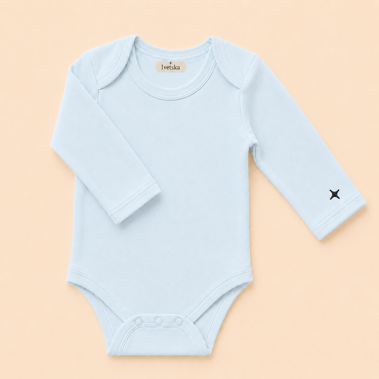 Long Sleeve Bodysuit Powder Sky