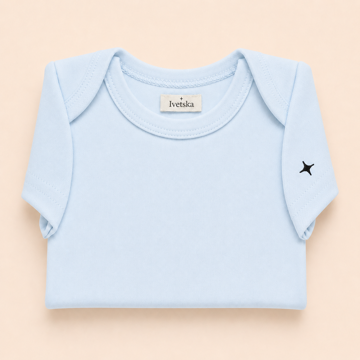 Short Sleeve Bodysuit Powder Sky