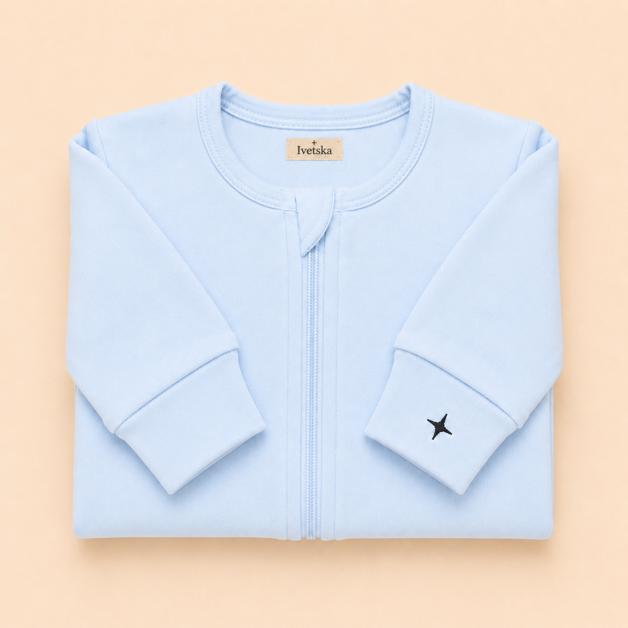 Unfooted Sleeper Powder Sky