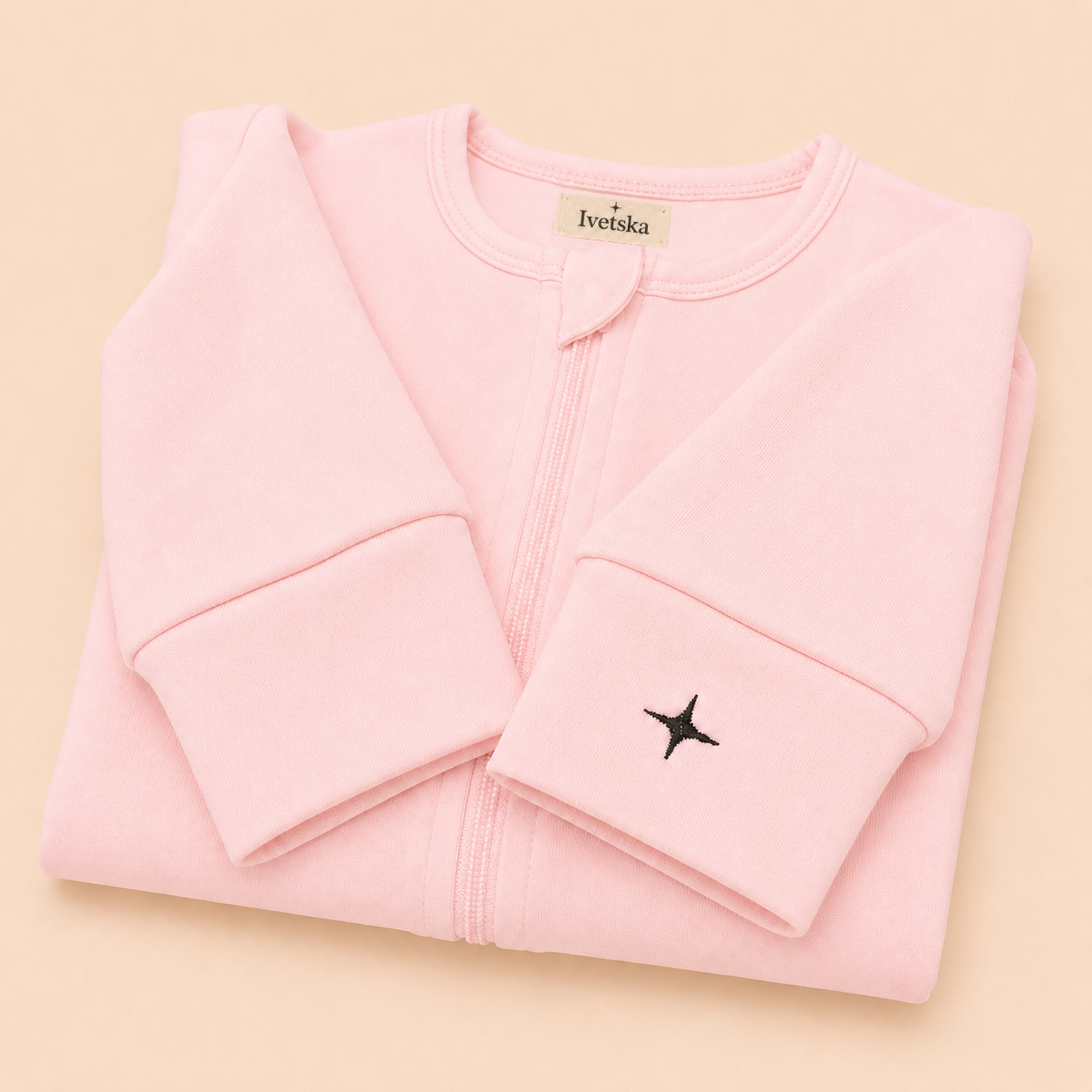 Footed Sleeper Blush Pink