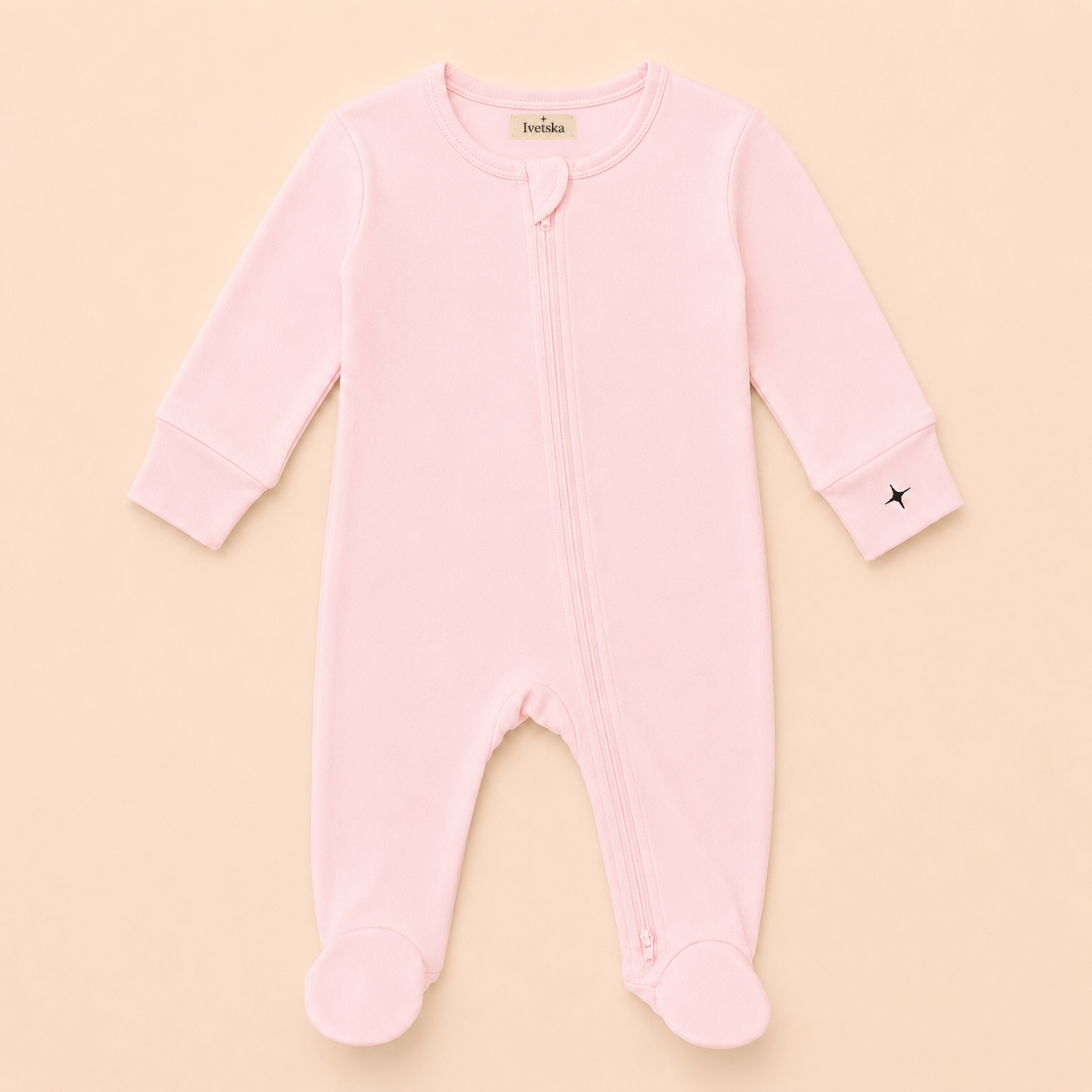 Footed Sleeper Blush Pink