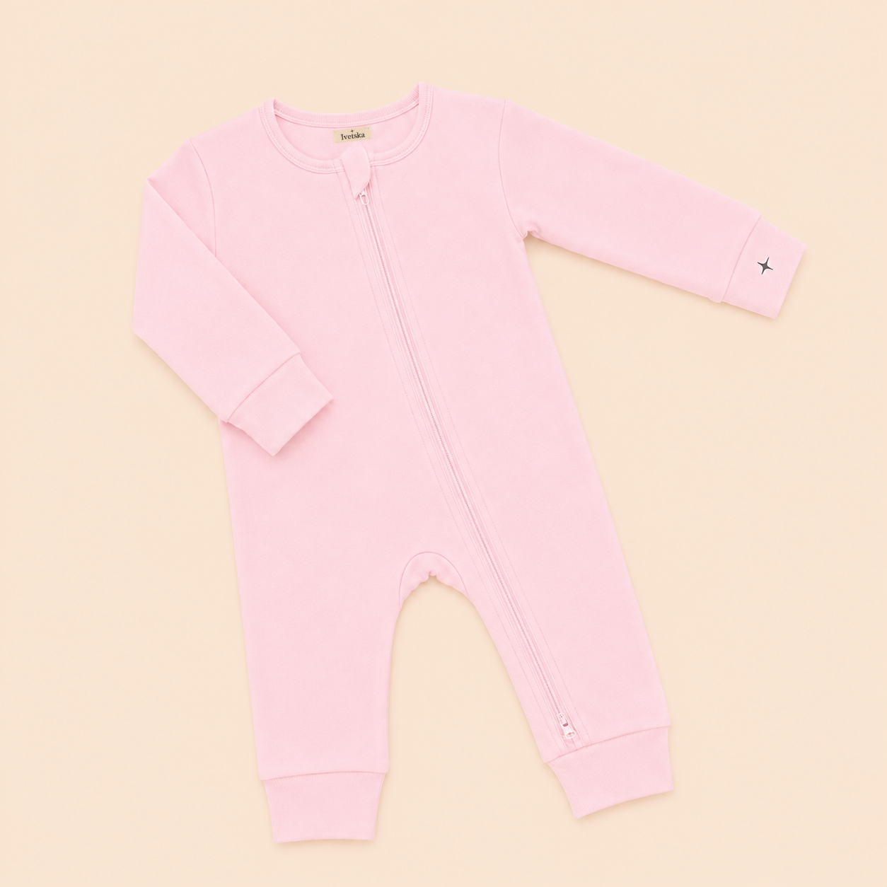Unfooted Sleeper Blush Pink