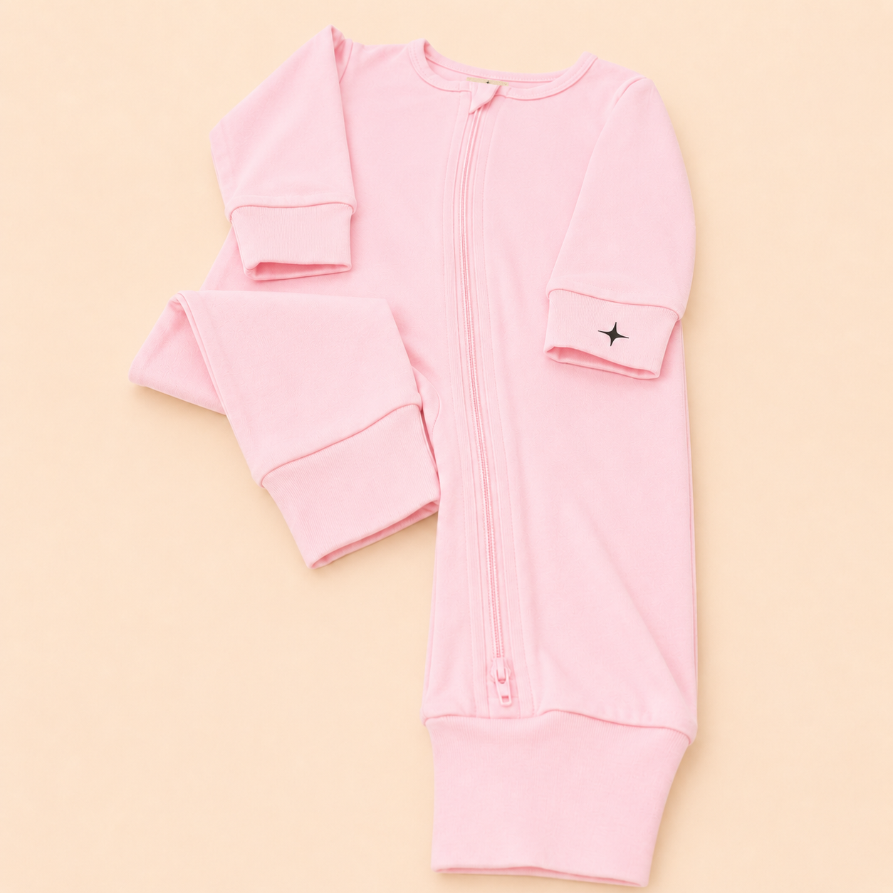 Unfooted Sleeper Blush Pink
