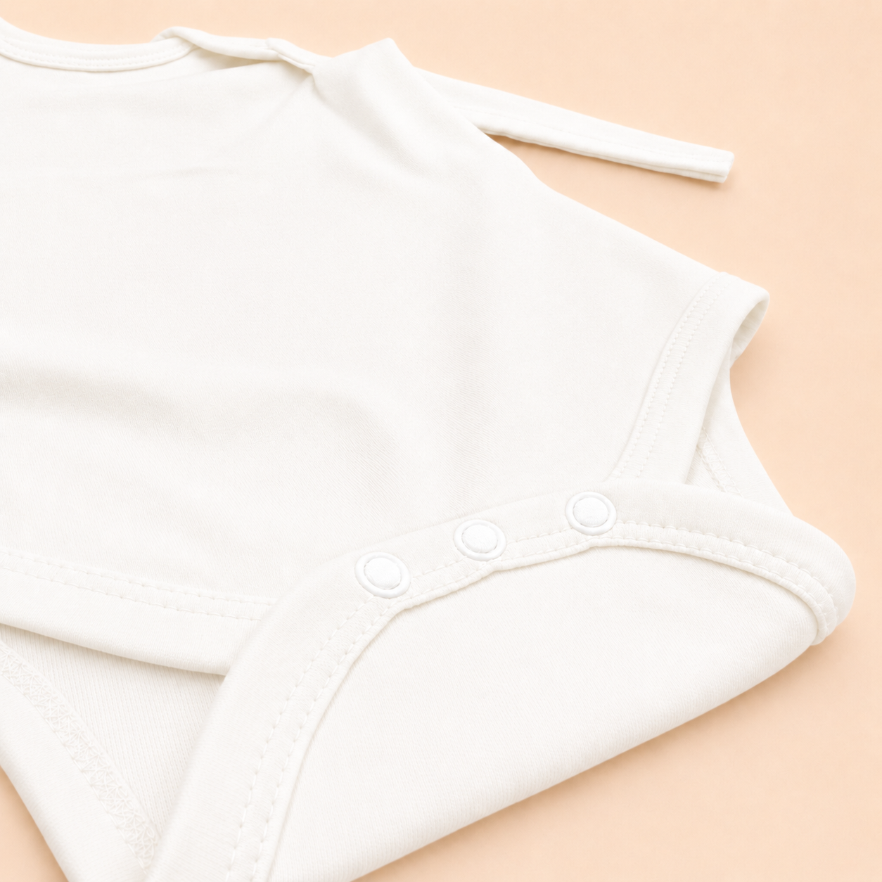 Long Sleeve Bodysuit Soft White