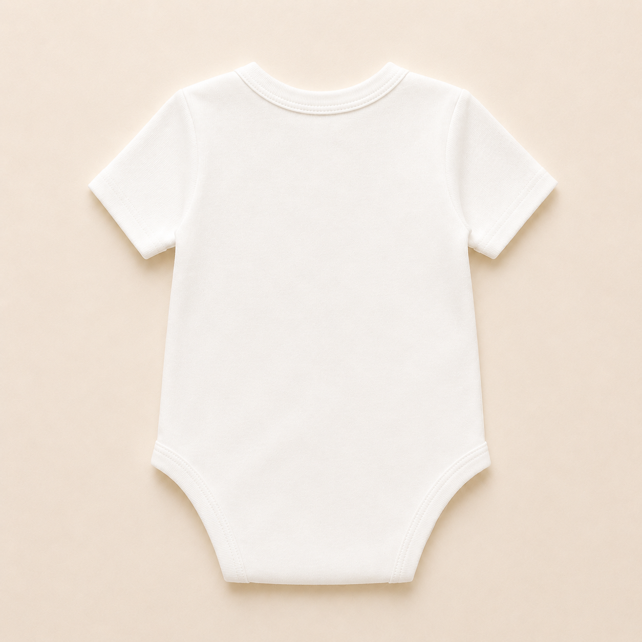Short Sleeve Bodysuit Soft White