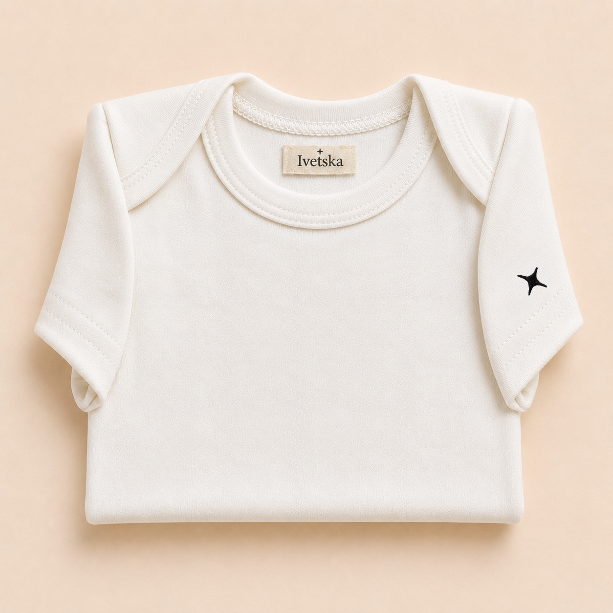 Short Sleeve Bodysuit Soft White