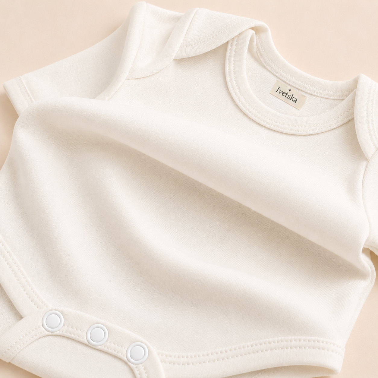 Short Sleeve Bodysuit Soft White